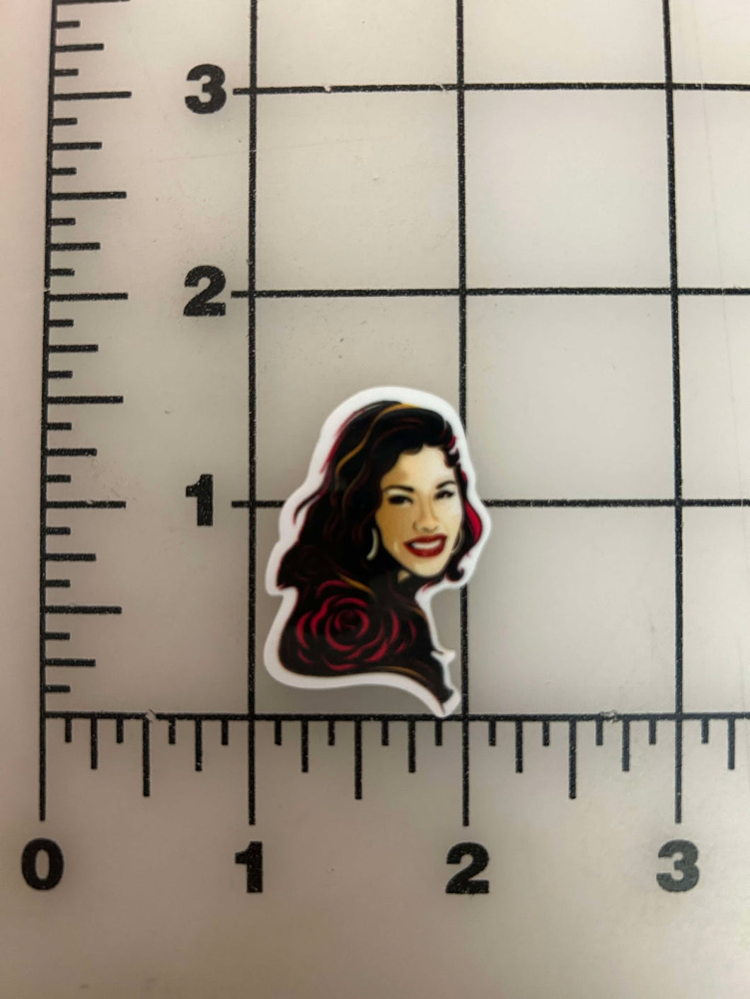 Selena Legendary Hispanic Latina Singer Flat back Printed Resin