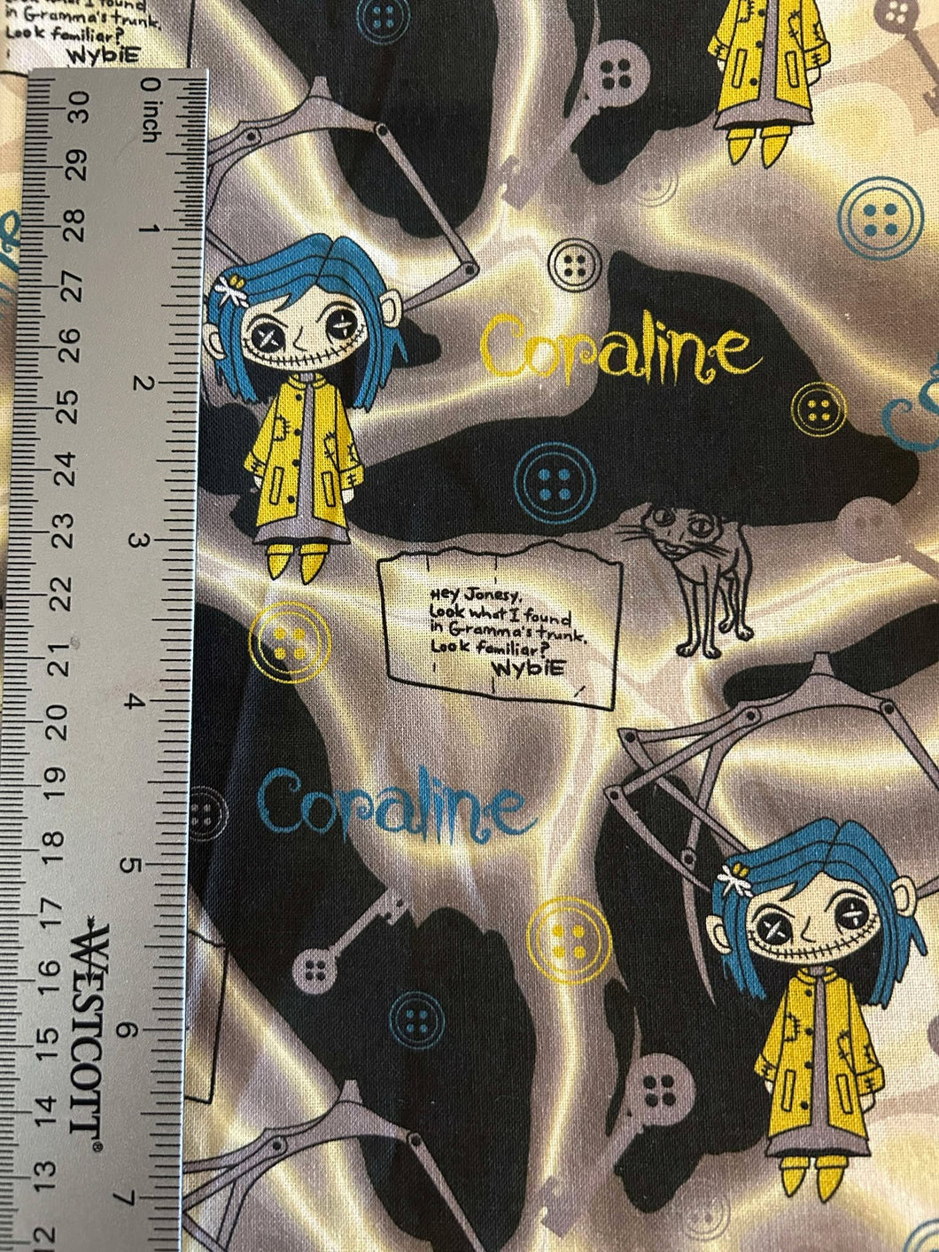 NEW 100% Cotton Coraline Custom Fabric