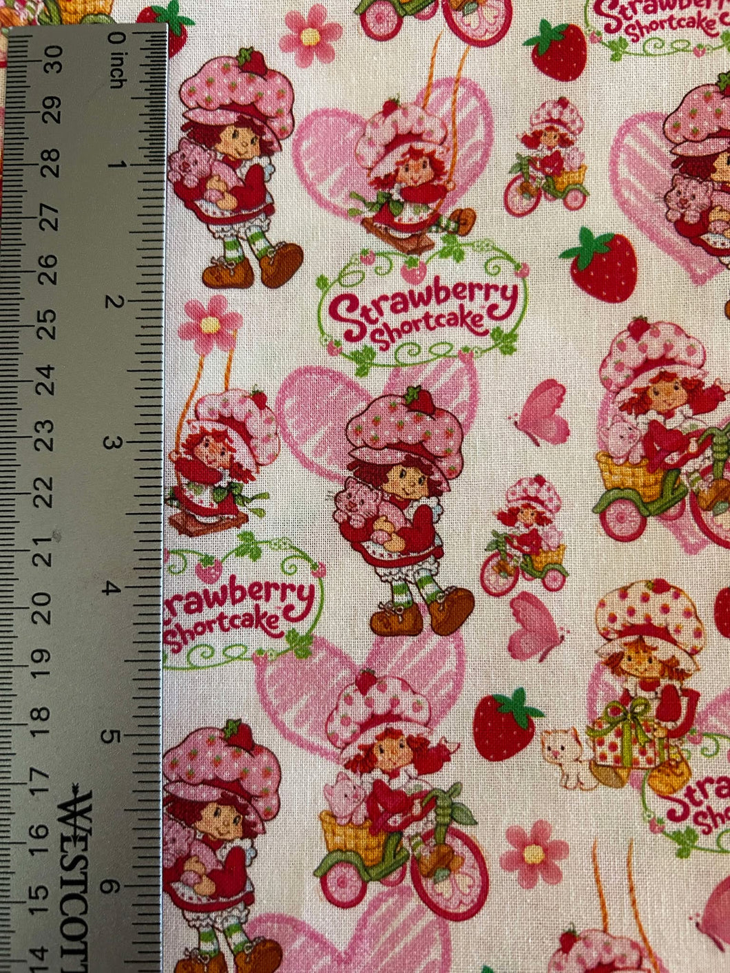 NEW 100% Cotton Strawberry Shortcake Custom Fabric