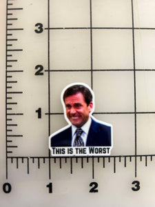 NEW "This is the worst" The Office flatback Printed Resin