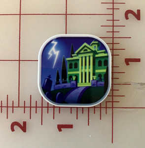 Haunted Mansion Emoji Icon Printed Resin