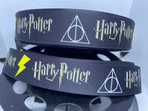 1 yard 1 inch Harry Potter Hogwarts Houses Grosgrain Ribbon-Wizard