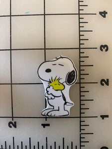 Snoopy and Woodstock Flatback Printed Resin