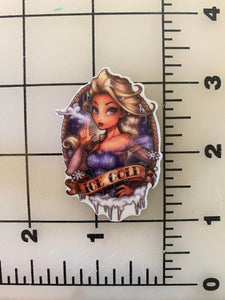 Big Tattoo style Elsa Disney Icon Printed Resin